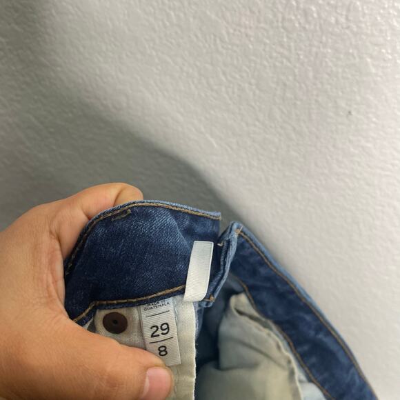 Ann Taylor LOFT Womens Jeans Size 29 Denim Blue Curvy Skinny Dark Wash Casual - Picture 8 of 15